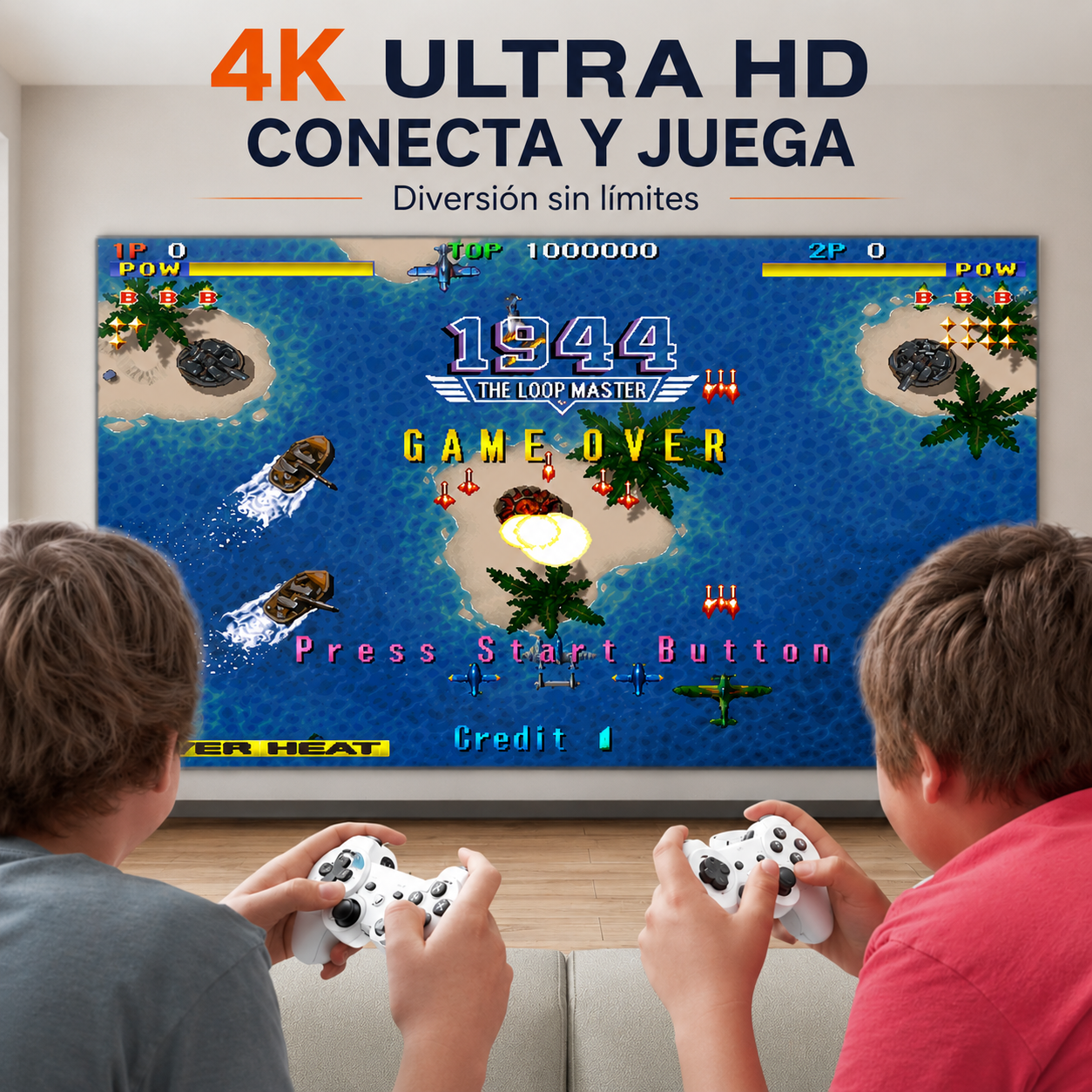 Proyector y consola de video de juegos, más de 15,000 juegos