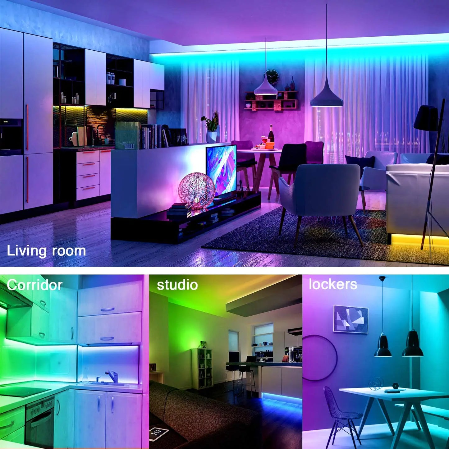 Tira LED Inteligente para Dormitorio y Cocina